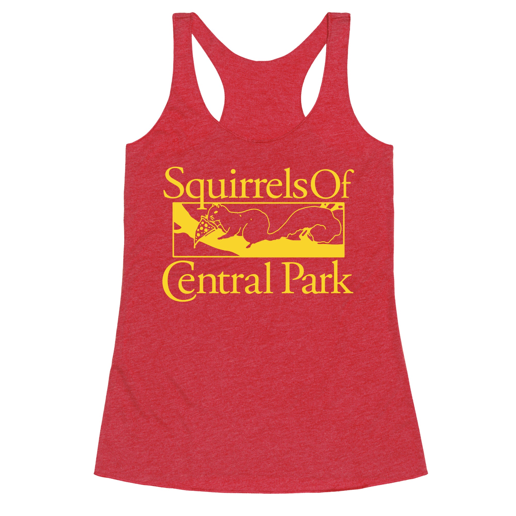 Squirrels of Central Park Racerback Tank